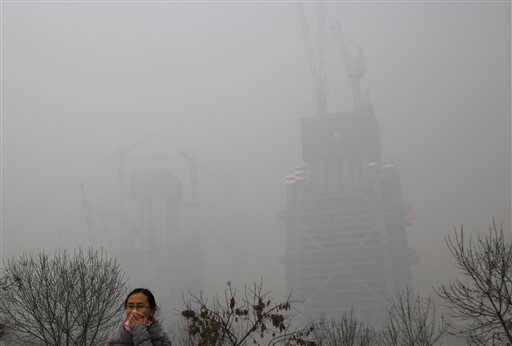 pollution in China in 2015