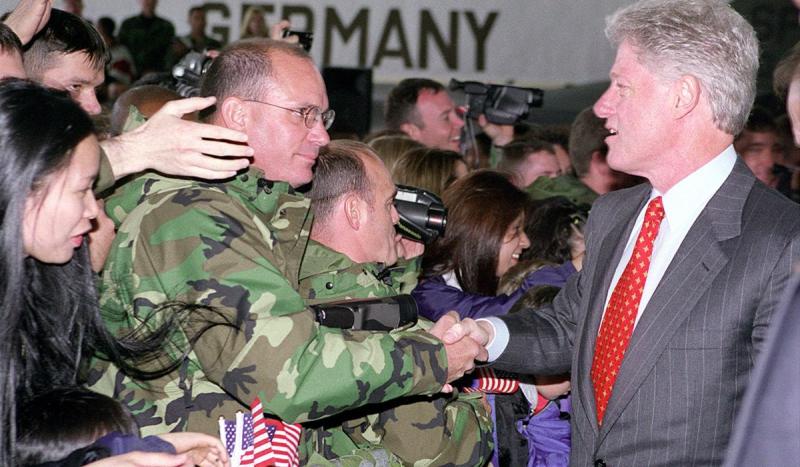 President Clinton announced the "Don't ask, don't tell" policy regarding gays in the military.
