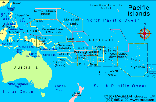 Map Of Australia And Surrounding Islands