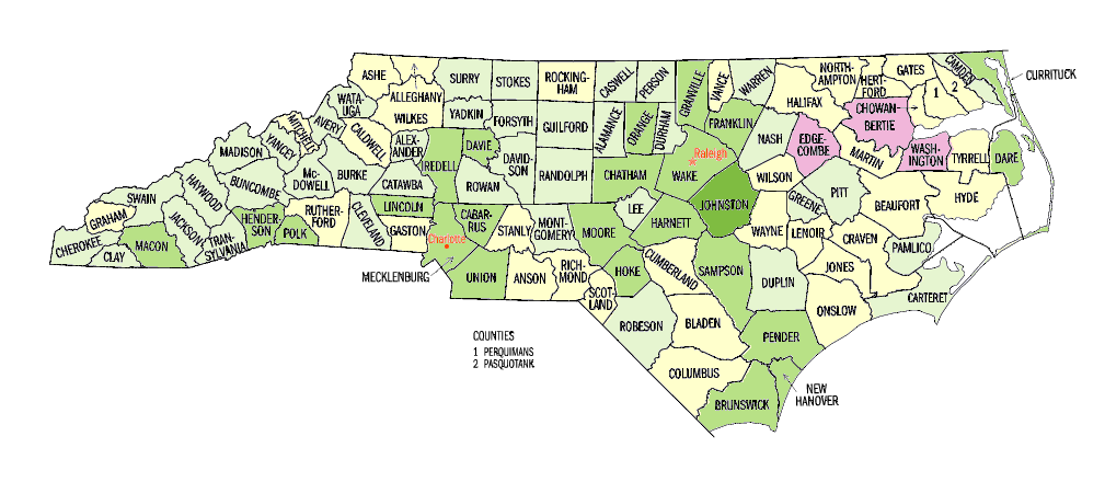  Population, percent change, 1990 to 2000