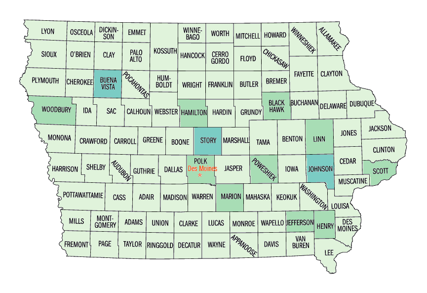  Asian persons, percent, 2000