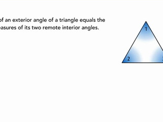 Calculating Measurement Of Exterior Angles Of Triangles
